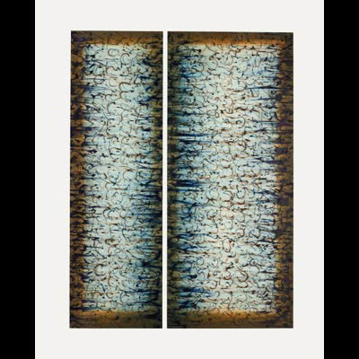 Torah Series III in Blue, 40x32
